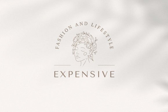 Botanical Fashion Woman Minimalist Line: A Trendsetting Design for Modern Branding