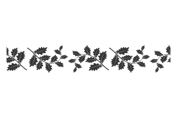 Botanical Seamless Ornate Border. Floral