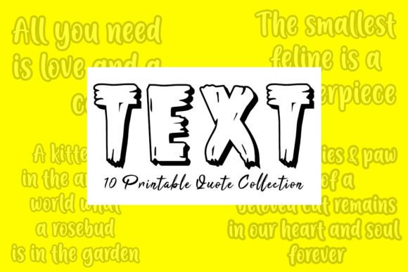 Cat Quote Text Design Bundle V.03: A Creative Resource for Inspiration and Design