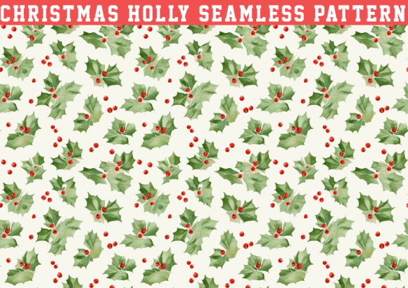 Christmas Holly Seamless Pattern: A Versatile Digital Design Asset for Creative Projects