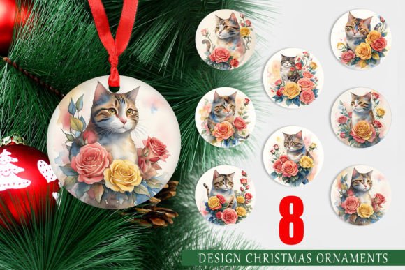 Christmas Ornament Cat Flower: A Unique and Versatile Decorative Design