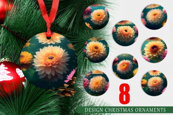 Christmas Ornament Flowers Under Water: A Unique and Versatile Design for Your Holiday Decor