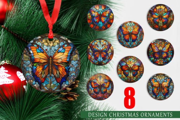 Christmas Ornament Stained Glass Butterf: A Unique Decorative Option for Your Holiday Collection