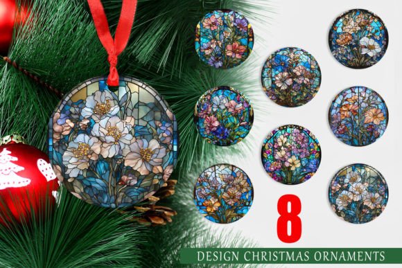 Christmas Ornament Stained Glass Flowers: A Unique Way to Decorate Your Holiday Season