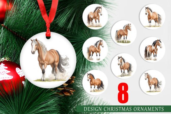 Christmas Ornament Watercolor Horse: A Creative and Practical Addition to Your Holiday Decor