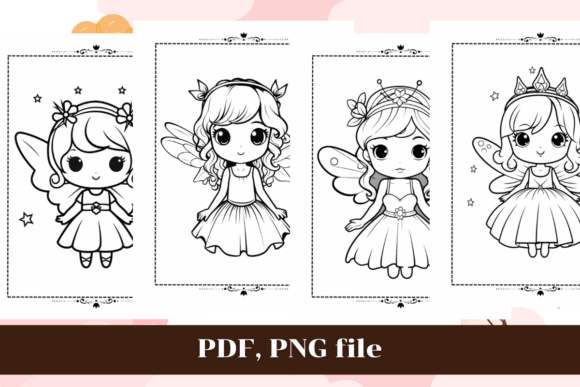 Cute Angel Kawaii Coloring Pages 2 for KDP: A Digital Design Guide