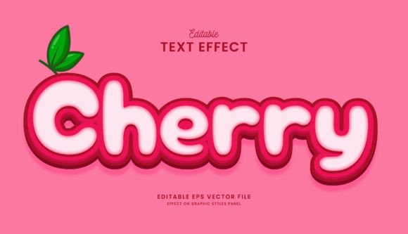 Cute Pastel Pink Cherry Text Effect: A Delightful Design for Creative Projects