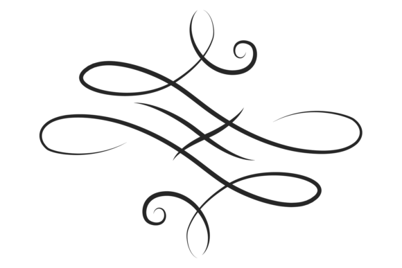 Elegant Calligraphic Divider. Classic Vi: A Strategic Tool for Visual Communication and Branding