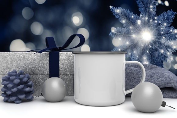 Enhancing Holiday Marketing with the Christmas Enamel Mug Mockup