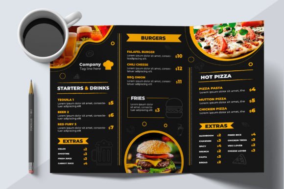 Food Menu Design Food Order for Modern Restaurant Promotion