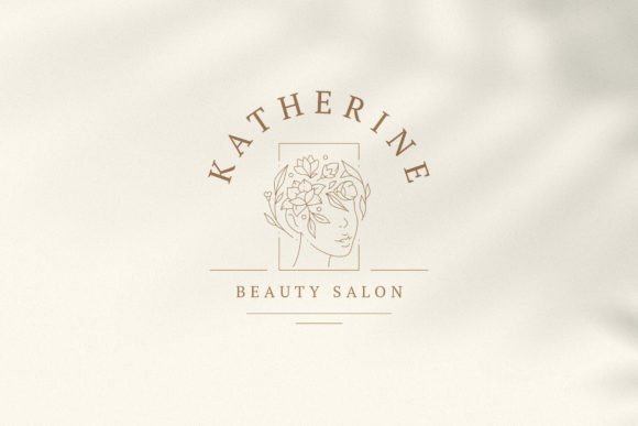 Gardening Female Hairstyle Romantic Line: A Creative Solution for Business Branding and Design