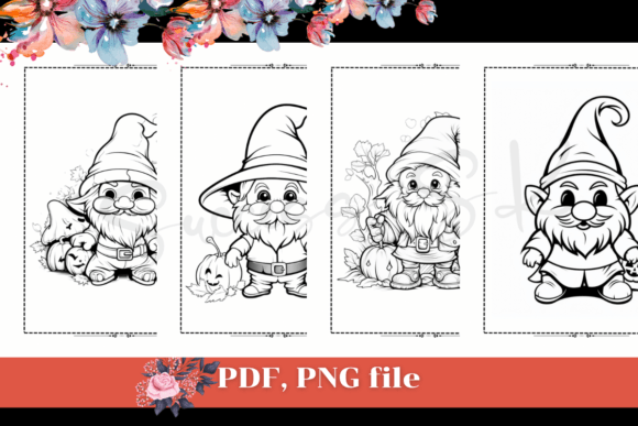 Halloween Gnome Coloring Pages, KDP: A Versatile Creative Resource