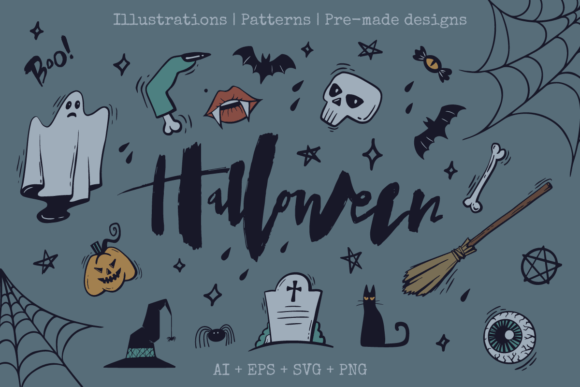 Halloween Illustration Pack Bonus: A Spooky Resource for Creators and Businesses