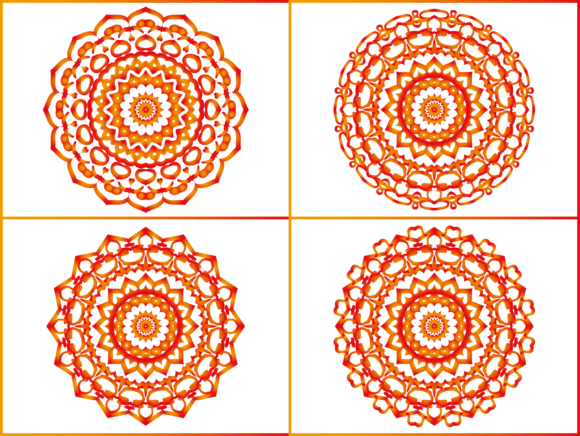 Mandala Bundle Orange Ornament: A Fusion of Art, Culture, and Creativity