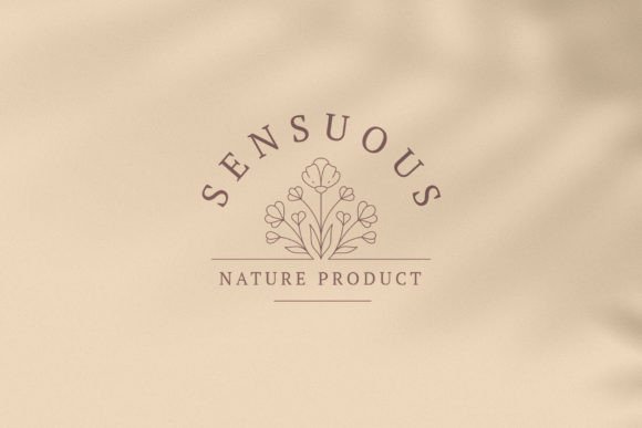 Minimalist Natural Flowers Romantic Logo Design