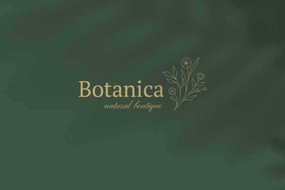 Natural Organic Botanic Flower Logo