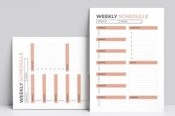 New Planner Design Template Layout: A Strategic Tool for Smart Weekly Planning