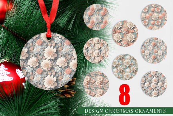 Ornaments Boho Flowers Pattern: A Stylish Printable Design Set