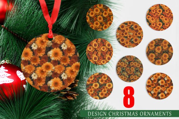 Ornaments Fall Flowers Patterns for Festive Creations