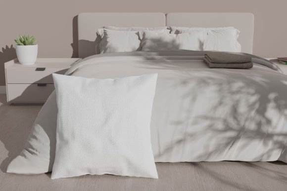 Pillow Mockup - Bedroom: A Strategic Tool for Showcasing Pillow Designs