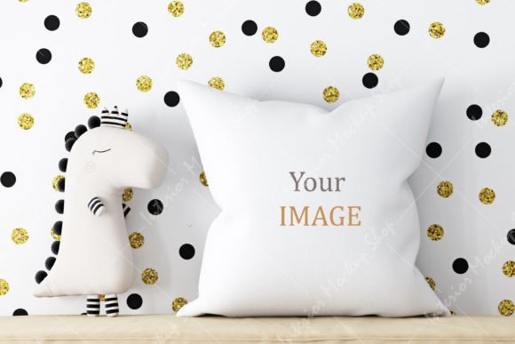Pillow Mockup Kids -998: A Must-Have for Digital Designers and Marketers