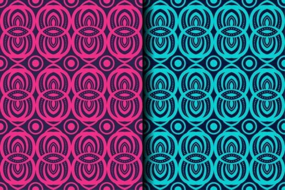 Pink and Blue Circle Pattern: A Versatile Design for Creative Projects