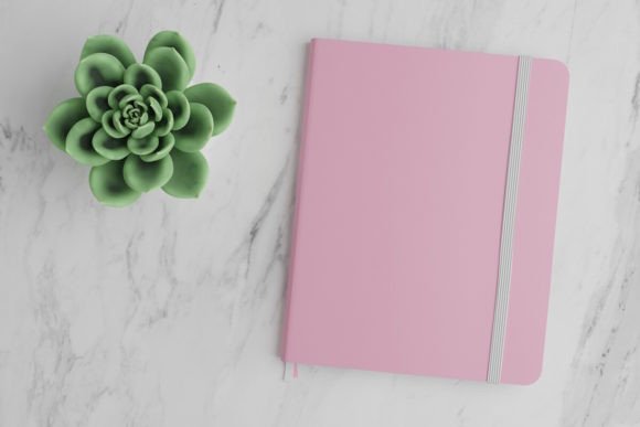 Realistic Pink Notebook Mockup: A Must-Have for Artists and Marketers
