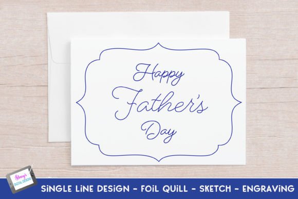 Single Line Happy Father’s Day Design