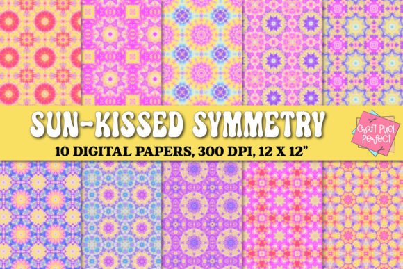 Summer Watercolor Tie Dye Digital Papers for Creative Expression