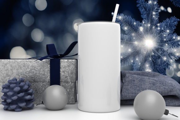 Tumbler Mockup - Christmas Mockup: A Festive Solution for Creative Professionals