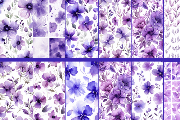 Violet Patterns: Creative Digital Papers for Every Project