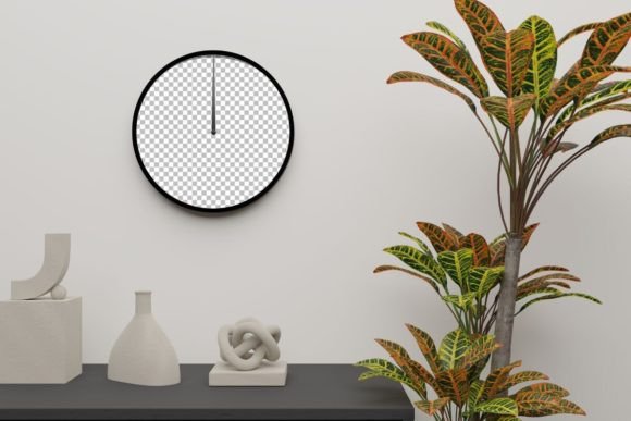 Wall Clock Mockup: A Versatile Tool for Showcasing Creative Designs