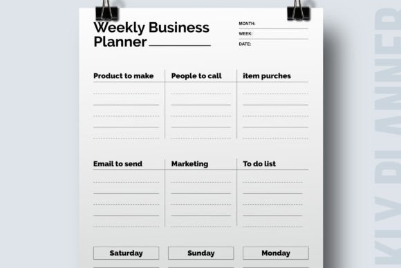 Weekly Planner Template: A Strategic Tool for Organized Living and Work